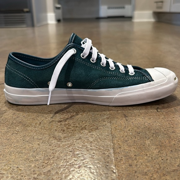 Converse Jack Purcell Pro shoes. Teal suede.  Gently used. Men’s 10.5. EUR 44.5. - Picture 10 of 11